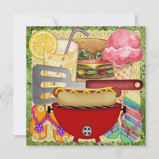 Invitation BBQ - Fête de fin d'année ! SRF (Devant)