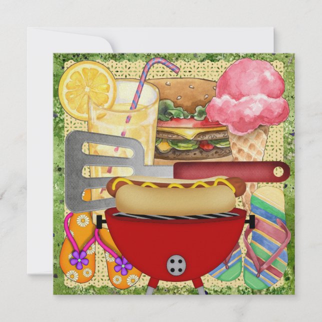 Invitation BBQ - Fête de fin d'année ! SRF (Devant)