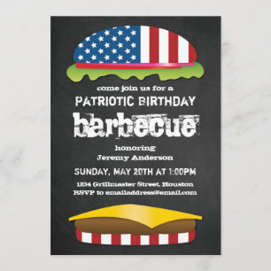 Invitation BBQ Patriotique