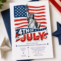 Invitation BBQ patriotique du 14 juillet