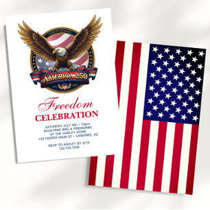 Invitation BBQ pour le 250e anniversaire des États-Unis