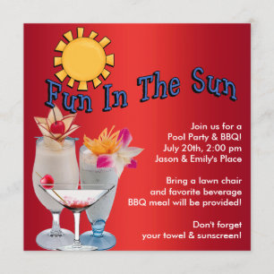 Invitation BBQ pour les adultes