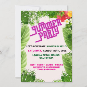 Invitation BBQ Summer Bash