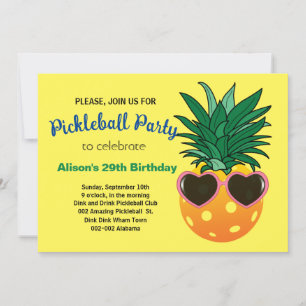 Invitation B'day de l'ananas de Pickleball + RSVP