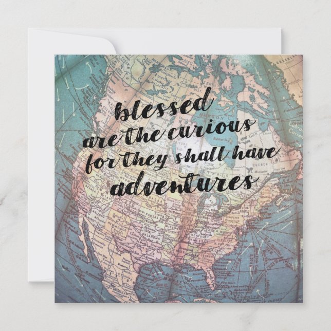 Invitation BE CURIOUS 5.25 x 5.25 card (Devant)