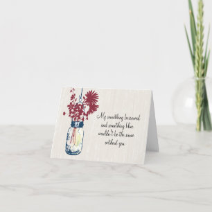 Invitation Be My Bridesmad - Mason Jar & Fleur sauvage