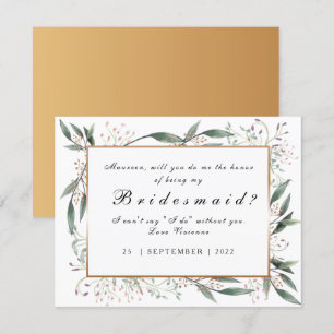 Invitation Be My Bridesmaid