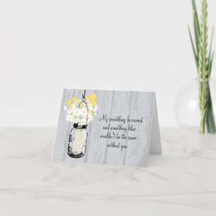 Invitation Be My Bridesmaid - Mason Jar & Fleurs sauvages