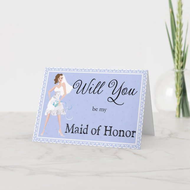 Invitation Be My Maid of Honor Wedding Invite (Devant)