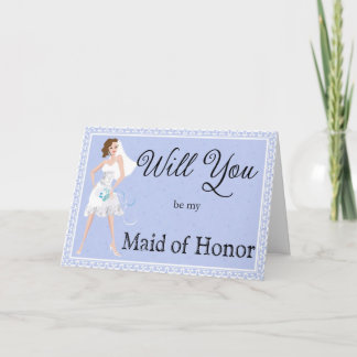 Invitation Be My Maid of Honor Wedding Invite