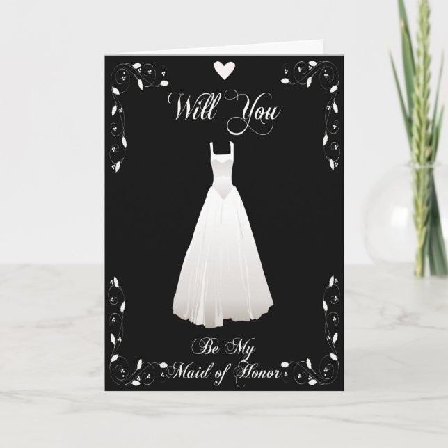 Invitation Be My Maid of Honor Wedding Invite (Devant)