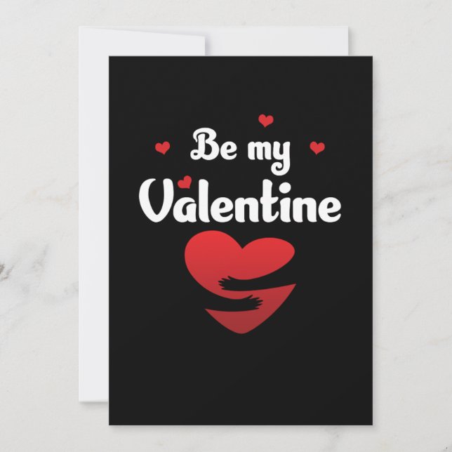 Invitation Be My Valentine Valentine Day Hearts Day Love Gif (Devant)