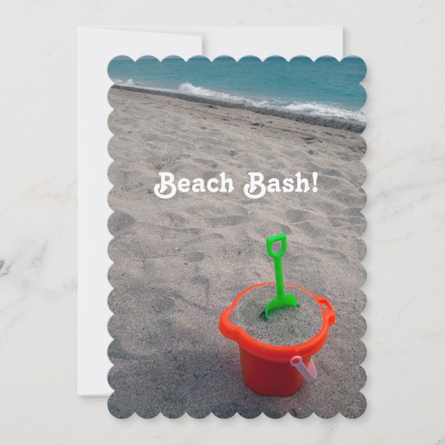 Invitation Beach Bash (Devant)