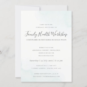 INVITATION BEACH BLUE WATERCOLOR BRUSHSTROKE ATELIER