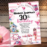 Invitation Beach Party 30e anniversaire<br><div class="desc">Pink Beach Party 30e anniversaire Invitations pour les femmes. Il Est Facile De Changer L'Exemple De Texte En Vous Propre En Cliquant Sur Personnaliser. Cliquez Sur Modifier À L'Aide De L'Outil De Conception Pour Modifier Le Type De Police, La Couleur De Police, La Taille De Police Ou Pour Ajouter/Supprimer/Modifier Le...</div>