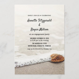 Invitation Beach Waves