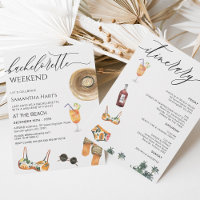 Beach Week-end Away Bachelorette Fête des mariées