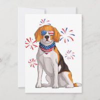 beagle chien américain drapeau américain beagle am