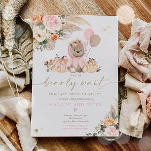 Invitation Bear Baby Shower
