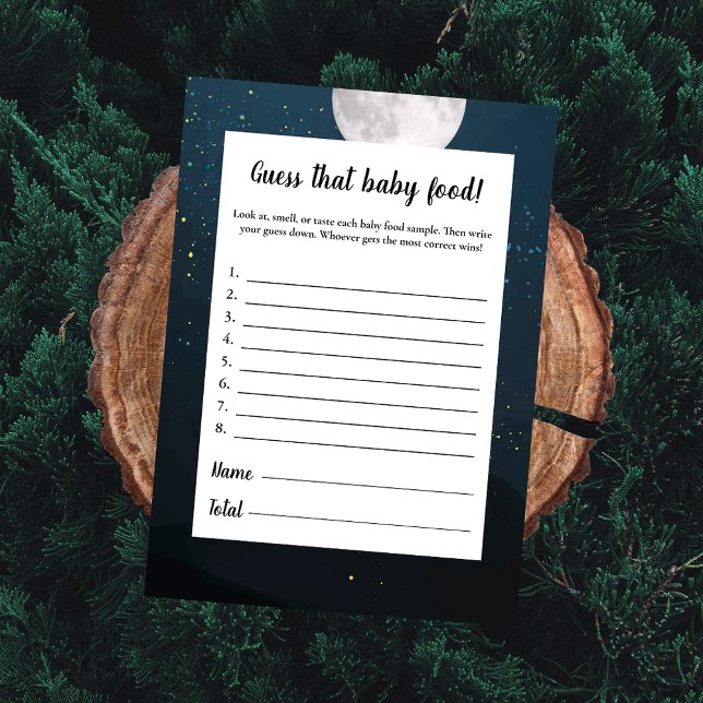 Invitation Bear Guess The Baby Food Baby shower Jeu (Créateur téléchargé)