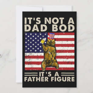 Invitation Bear Retro C'Est Pas Papa Bod C'Est Un Père Figure