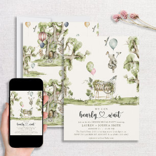 Invitation Bearly Wait Heart Genre Revela Party