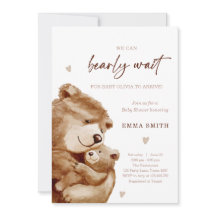 Bearly Wait Teddy Bear Boho Neutral Baby Shower