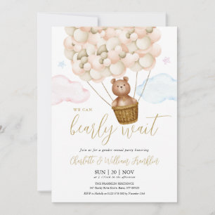 Invitation Bearly Wait Teddy Bear Sexe RevezParty