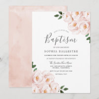 Beau Baptême Fille Bébé Rose Rose Doux