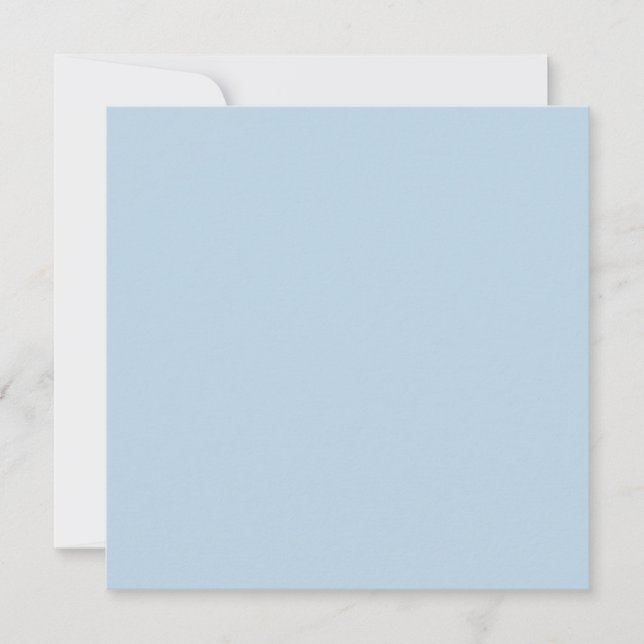Invitation Beau bleu  (couleur unie)  (Devant)