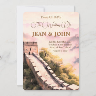 Invitation Beau Château S'il vous plaît Rejoignez-nous Mariag