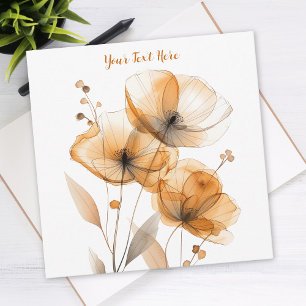 Invitation Beau Design Floral, Texte Script