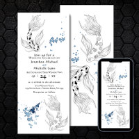 Beau japonais Koi Mariage de natation