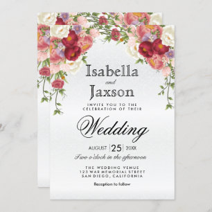 Invitation Beau Mariage Floral