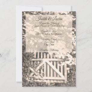 Invitation Beau Mariage Garden Gate