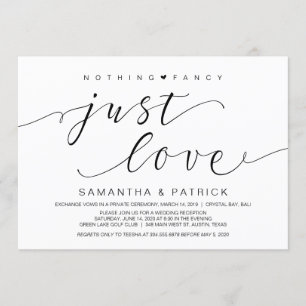 Invitation Beau Noir Rien de Fantaisie Juste Amour, Fugue