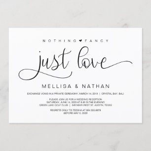Invitation Beau Rien de Fantaisie Juste Amour, Fugue