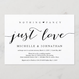 Invitation Beau Rien de Fantaisie Noir Juste Amour, Fugue