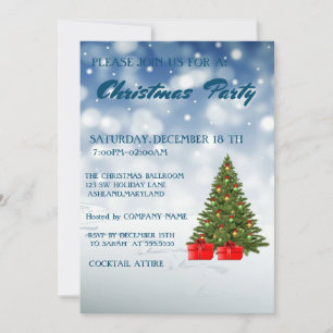 Invitation Beau sapin de Noël