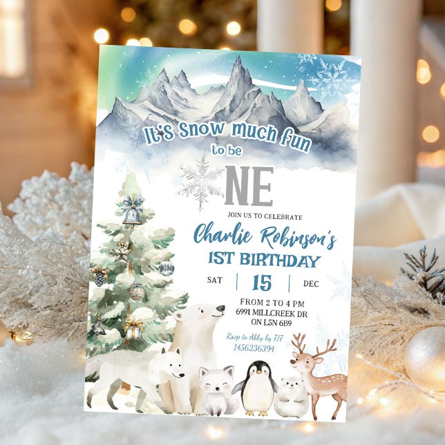 Invitation Beaucoup de neige en hiver pour s'amuser pour être (Créateur téléchargé)