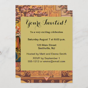 Invitation Beauté Beast Classic Fairy Tale Caractères