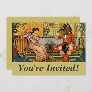 Invitation Beauté Beast Classic Fairy Tale Caractères