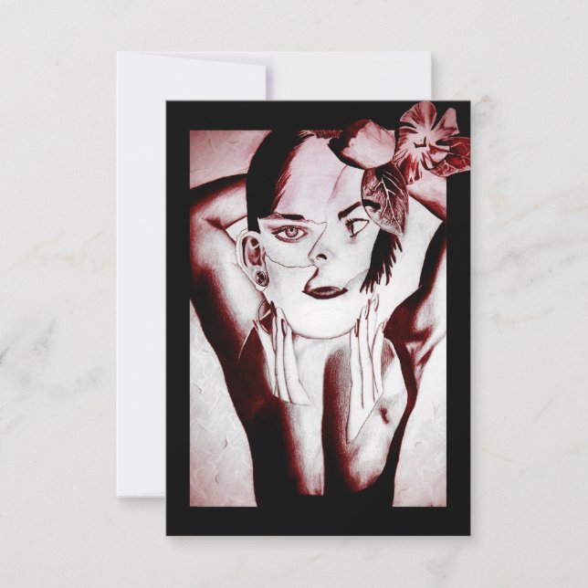 Invitation beauté collée (Devant)