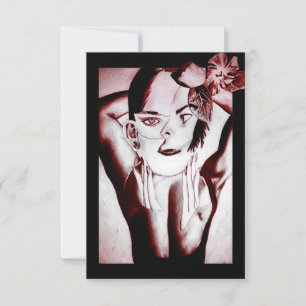 Invitation beauté collée