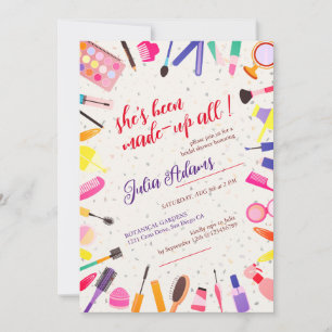 Invitation Beauté Cosmétique Fête des mariées de maquillage s