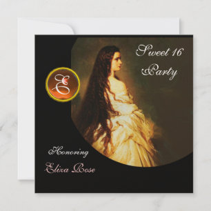 INVITATION BEAUTÉ ETHERNE, SUCRE 16 JAUNES, BLACK BLANC DOMMA