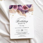 Invitation Beauté tendance violet Figs & Pampas<br><div class="desc">Beauté tendance violet Figs & Pampas</div>