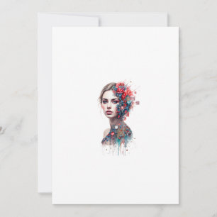 Invitation beautiful women