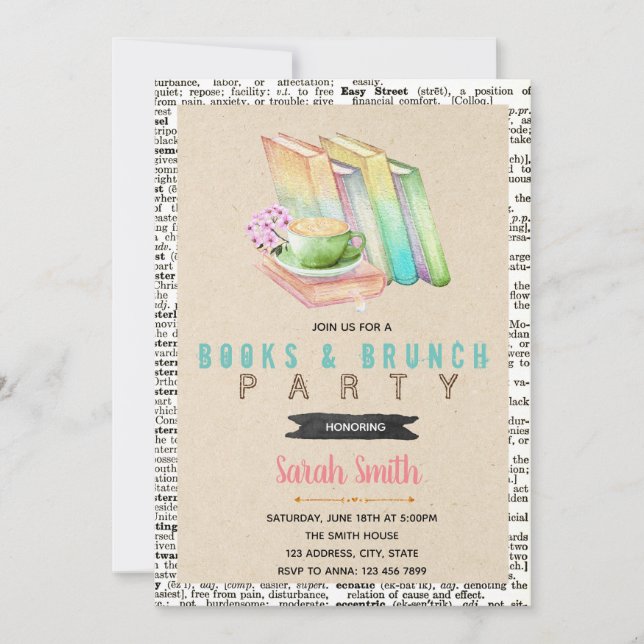 Invitation Beaux livres et brunch (Devant)