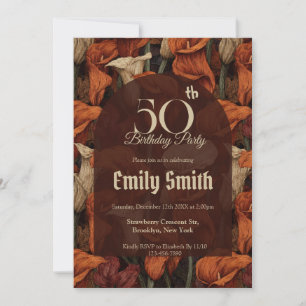 Invitation Beaux Lys Appel Charme Anniversaire